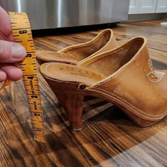 Festival Vintage Connie Leather/wood heeled mule - Picture 6 of 12